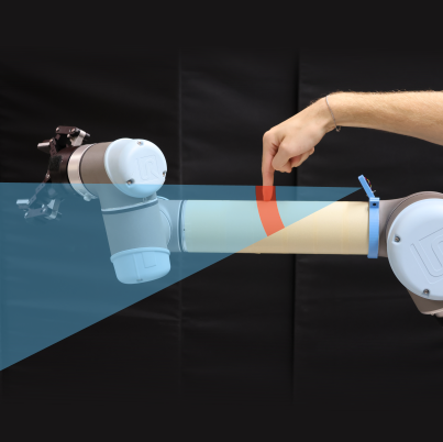 Efficient Detection of Objects Near a Robot Manipulator via Miniature Time-of-Flight Sensors